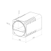 Storage box 80mm for the instrument panel; Box (Spare part)